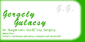 gergely gulacsy business card